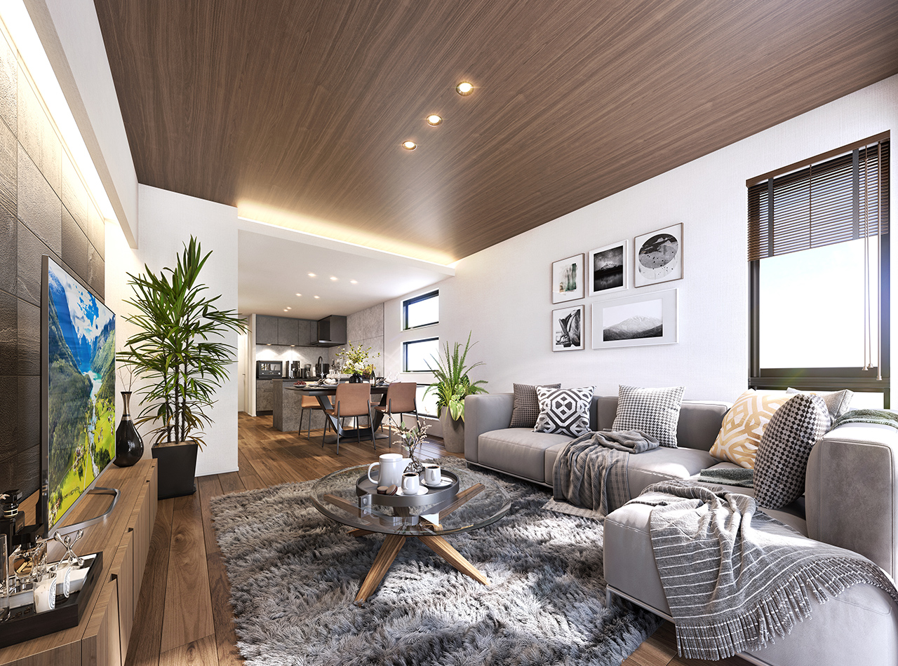 リビング・ダイニング・キッチン完成予想図（STAGE4）