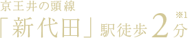 京王井の頭線「新代田」駅徒歩2分