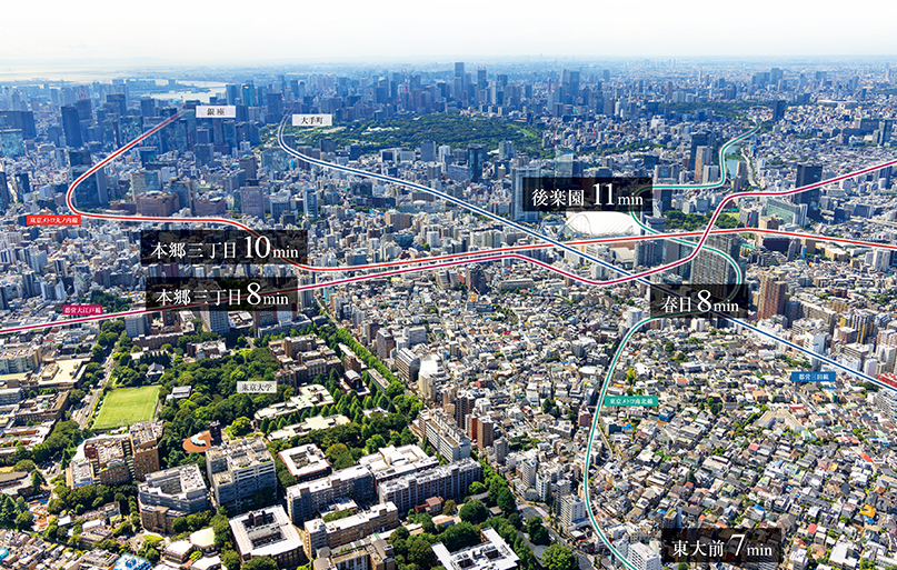 計画地周辺の航空写真