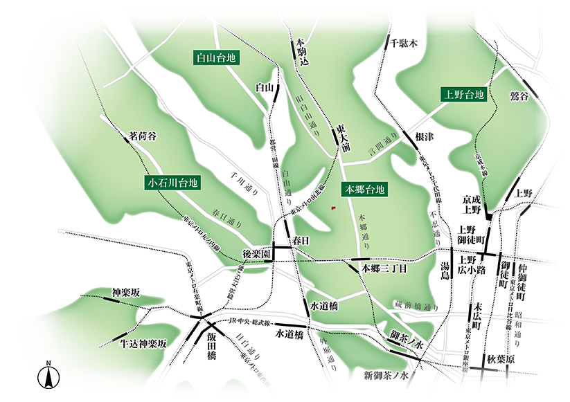 高台エリア概念図