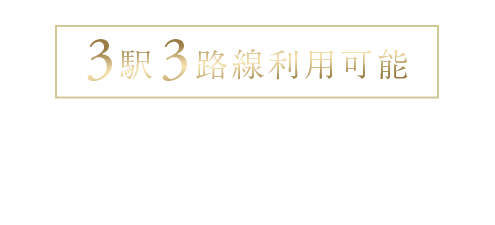 3駅3路線利用可能／都営三田線「千石」駅より「大手町」駅直通10分
