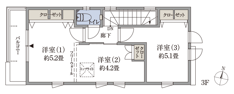 フリーウォール参考間取図