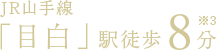 JR山手線「目白」駅徒歩8分